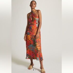 Farm x Anthropologie Halter Maxi Dress